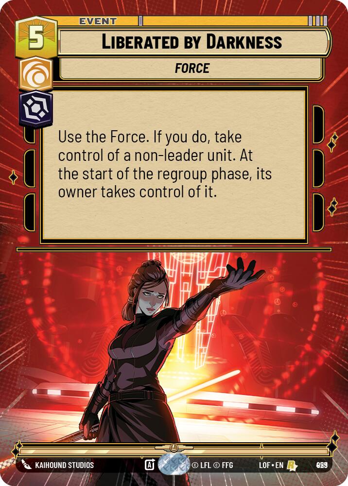 {SW-R}Liberated by Darkness (929) (Hyperspace Foil) (929) [Legends of the Force]