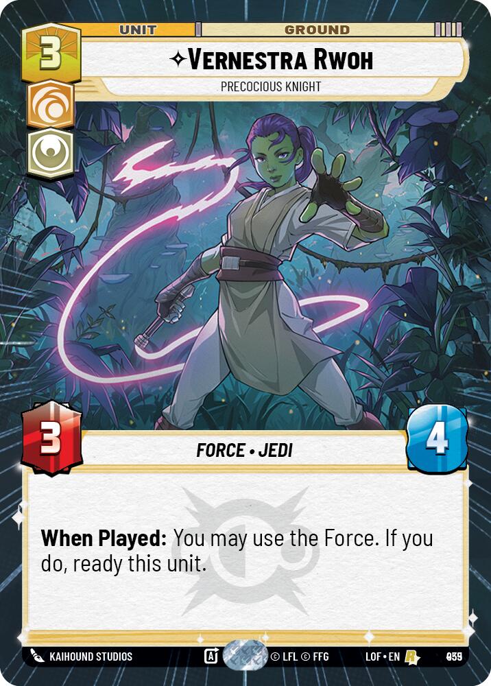 {SW-R}Vernestra Rwoh (935) - Precocious Knight (Hyperspace Foil) (935) [Legends of the Force]