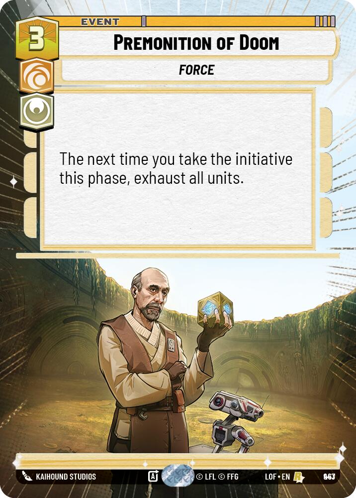 {SW-R}Premonition of Doom (943) (Hyperspace Foil) (943) [Legends of the Force]