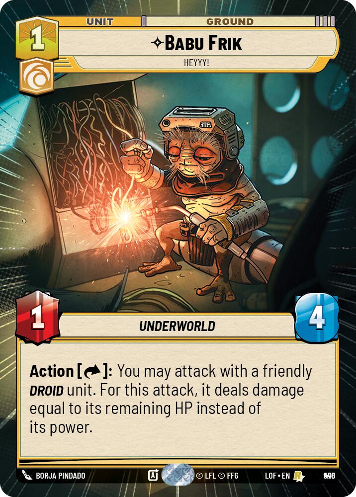 {SW-R}Babu Frik (946) - Heyyy! (Hyperspace Foil) (946) [Legends of the Force]
