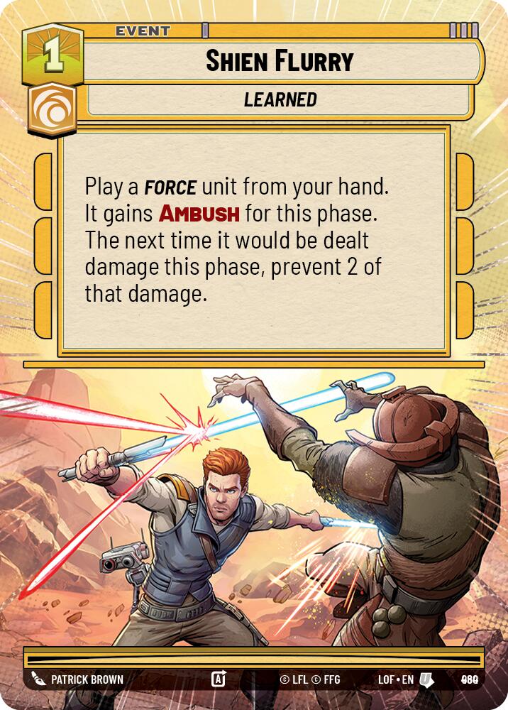 {SW-C}Shien Flurry (960) (Hyperspace Foil) (960) [Legends of the Force]