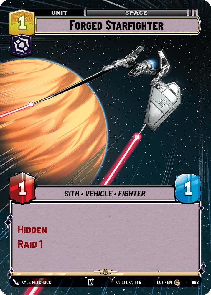 {SW-C}Forged Starfighter (968) (Hyperspace Foil) (968) [Legends of the Force]