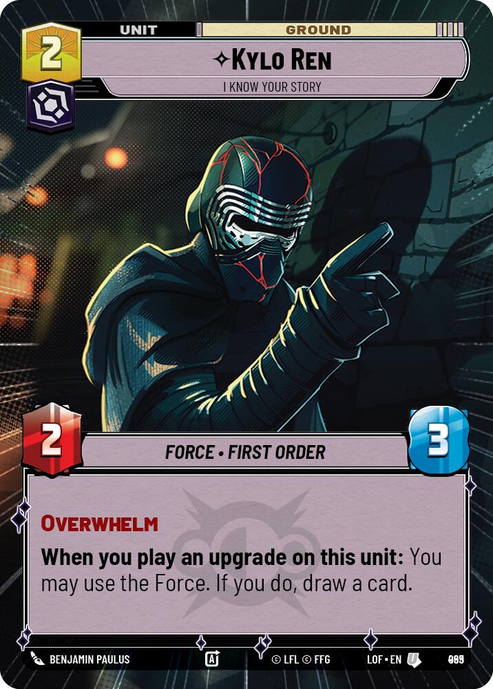 {SW-C}Kylo Ren (969) - I Know Your Story (Hyperspace Foil) (969) [Legends of the Force]