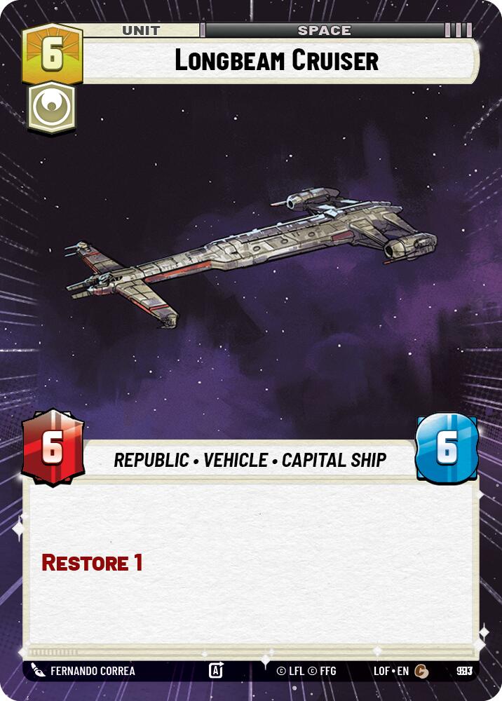 {SW-C}Longbeam Cruiser (993) (Hyperspace Foil) (993) [Legends of the Force]