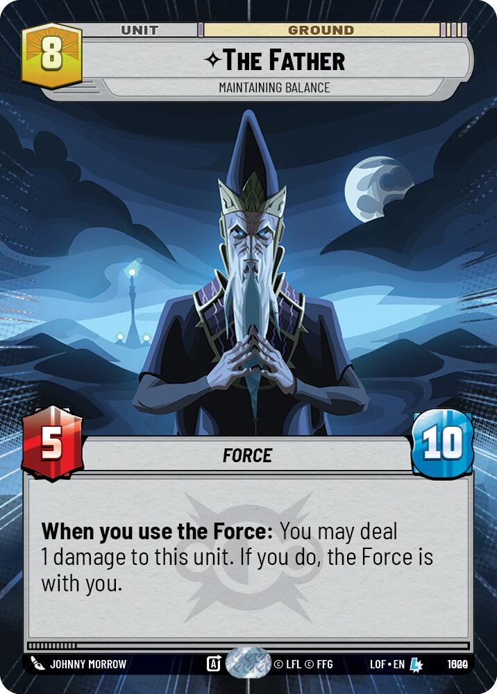 {SW-R}The Father (1000) - Maintaining Balance (Hyperspace Foil) (1000) [Legends of the Force]