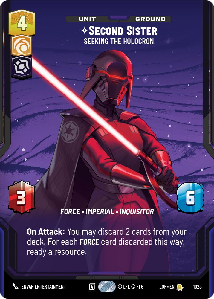 {SW-R}Second Sister (1023) - Seeking the Holocron (Prestige) (1023) [Legends of the Force]