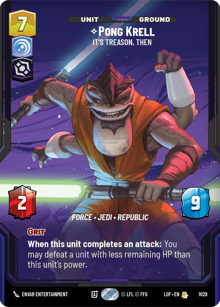 {SW-R}Pong Krell (1028) - It's Treason, Then (Prestige) (1028) [Legends of the Force]
