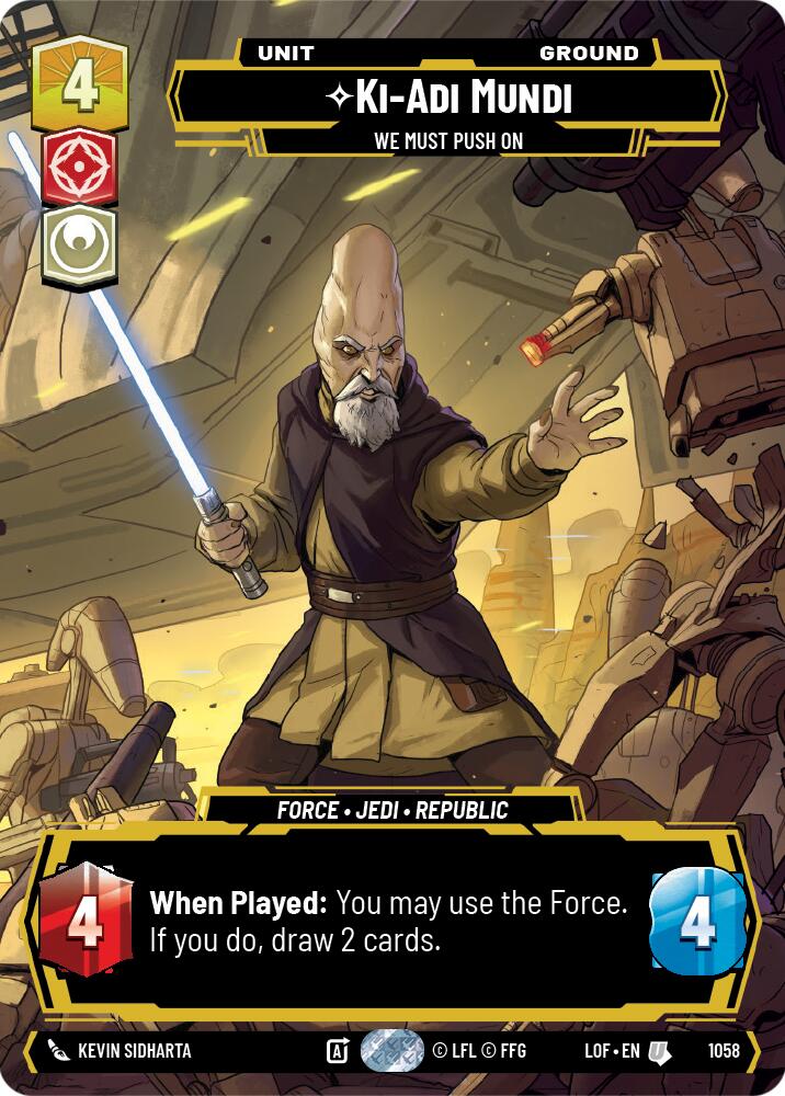 {SW-C}Ki-Adi-Mundi (1058) - We Must Push On (Prestige) (1058) [Legends of the Force]
