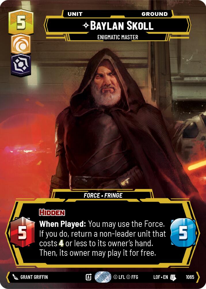 {SW-C}Baylan Skoll (1065) - Enigmatic Master (Prestige) (1065) [Legends of the Force]