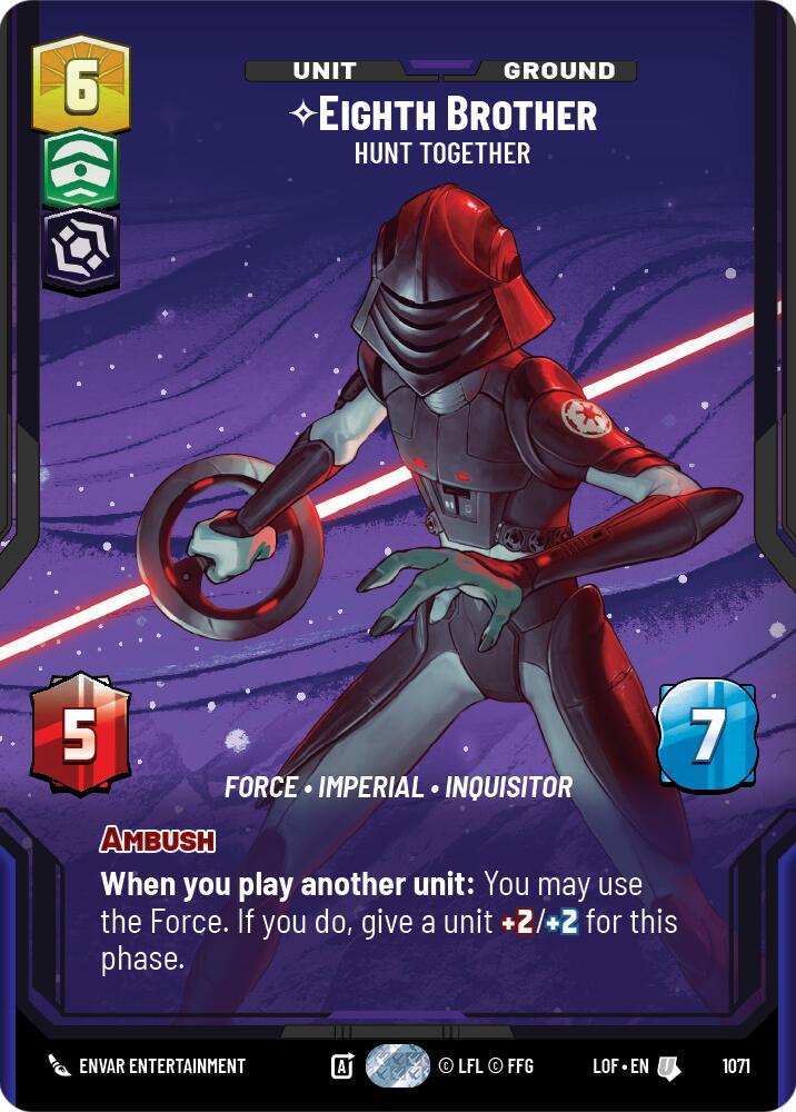 {SW-C}Eighth Brother (1071) - Hunt Together (Prestige Foil) (1071) [Legends of the Force]