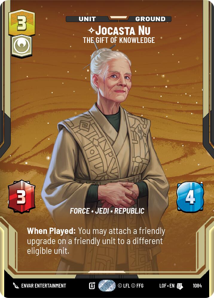 {SW-C}Jocasta Nu (1084) - The Gift of Knowledge (Prestige Foil) (1084) [Legends of the Force]