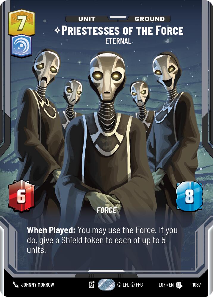 {SW-C}Priestesses of the Force (1087) - Eternal (Prestige Foil) (1087) [Legends of the Force]