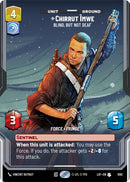 {SW-C}Chirrut Imwe (1092) - Blind, but not Deaf (Prestige Foil) (1092) [Legends of the Force]