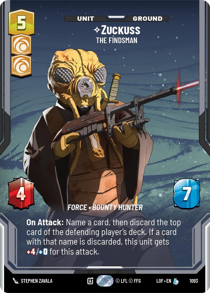 {SW-R}Zuckuss (1093) - The Findsman (Prestige Foil) (1093) [Legends of the Force]