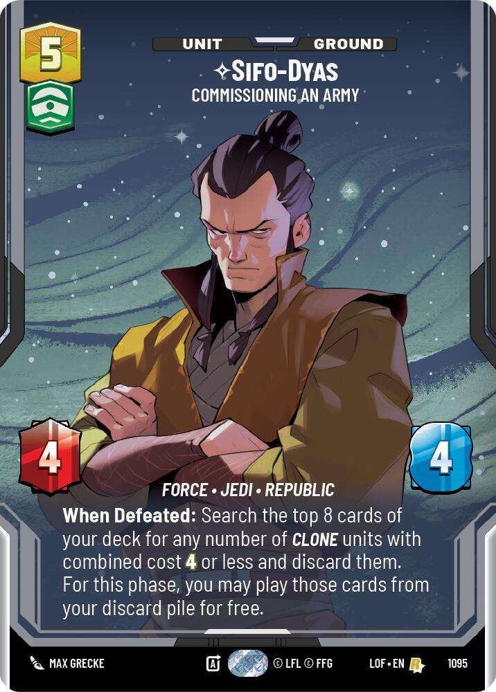 {SW-R}Sifo-Dyas (1095) - Commissioning An Army (Prestige Foil) (1095) [Legends of the Force]