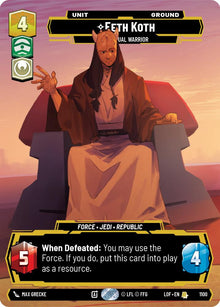 {SW-R}Eeth Koth (1100) - Spiritual Warrior (Prestige Foil) (1100) [Legends of the Force]