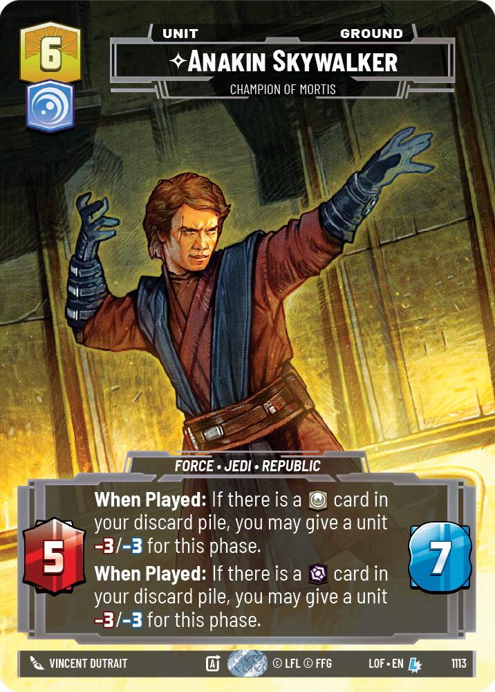 {SW-R}Anakin Skywalker (1113) - Champion of Mortis (Prestige Foil) (1113) [Legends of the Force]