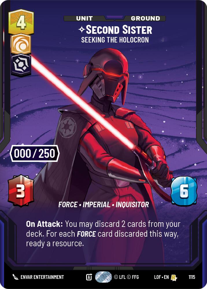 {SW-SH}Second Sister (1115) - Seeking the Holocron (Serialized) (1115) [Legends of the Force]