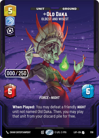 {SW-SH}Old Daka (1118) - Oldest and Wisest (Serialized) (1118) [Legends of the Force]