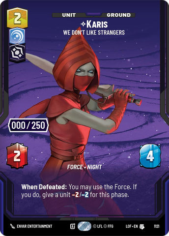 {SW-SH}Karis (1121) - We Don't Like Strangers (Serialized) (1121) [Legends of the Force]