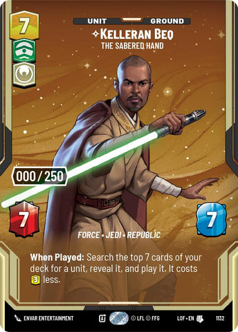 {SW-SH}Kelleran Beq (1132) - The Sabered Hand (Serialized) (1132) [Legends of the Force]