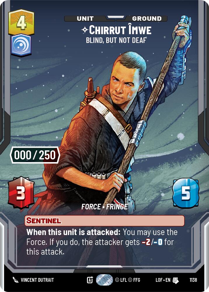{SW-SH}Chirrut Imwe (1138) - Blind, but not Deaf (Serialized) (1138) [Legends of the Force]