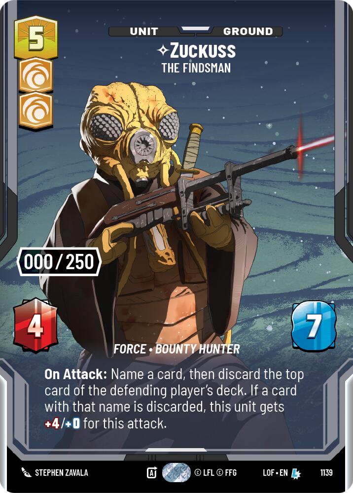 {SW-SH}Zuckuss (1139) - The Findsman (Serialized) (1139) [Legends of the Force]