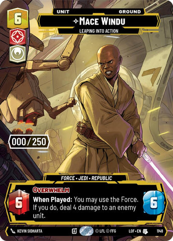 {SW-SH}Mace Windu (1148) - Leaping into Action (Serialized) (1148) [Legends of the Force]