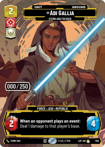 {SW-SH}Adi Gallia (1152) - Stern and Focused (Serialized) (1152) [Legends of the Force]