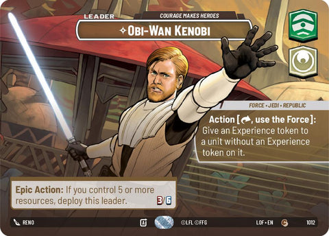 {SW-SH}Obi-Wan Kenobi (1012) - Courage Makes Heroes (Showcase) (1012) [Legends of the Force]
