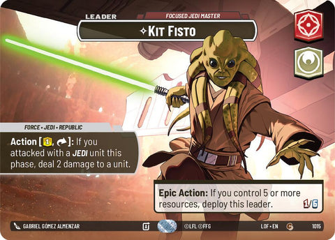 {SW-SH}Kit Fisto (1015) - Focused Jedi Master (Showcase) (1015) [Legends of the Force]
