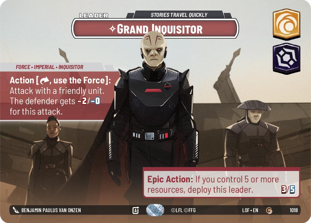{SW-SH}Grand Inquisitor (1018) - Stories Travel Quickly (Showcase) (1018) [Legends of the Force]