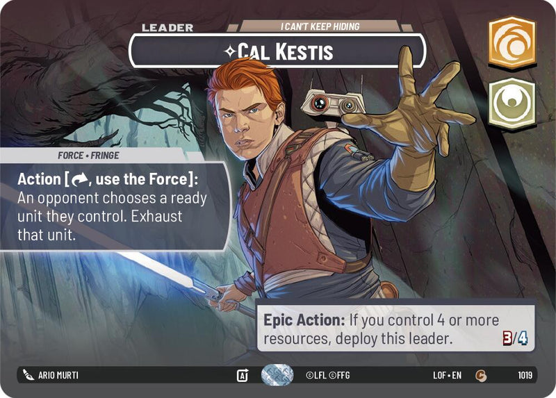 {SW-SH}Cal Kestis (1019) - I Can't Keep Hiding (Showcase) (1019) [Legends of the Force]