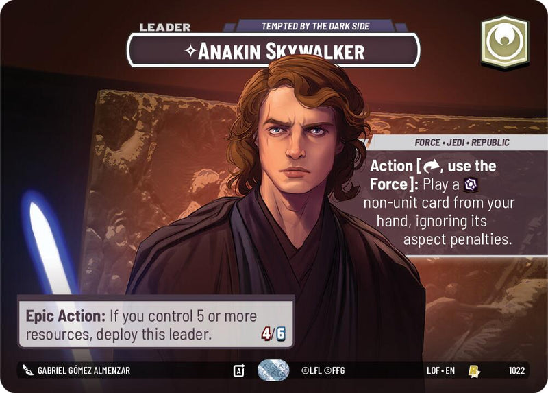 {SW-SH}Anakin Skywalker (1022) - Tempted by the Dark Side (Showcase) (1022) [Legends of the Force]