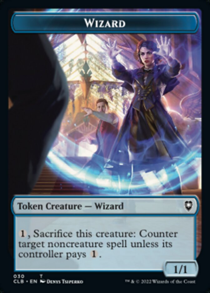 {T} Kor Warrior // Wizard Double-sided Token [Commander Legends: Battle for Baldur's Gate Tokens][TCLB 027]