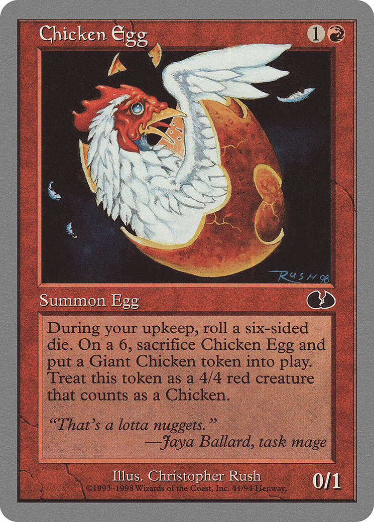 {C} Chicken Egg [Unglued][UGL 041]