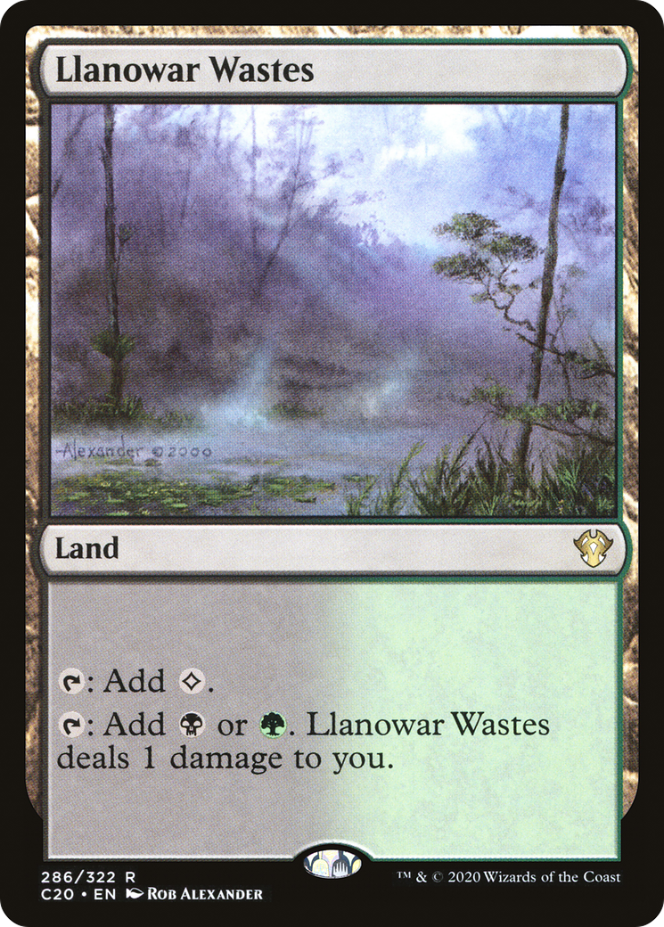 {R} Llanowar Wastes [Commander 2020][C20 286]