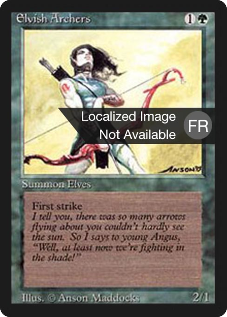 {F} Elvish Archers [Foreign Black Border][FBB 3ED 193]