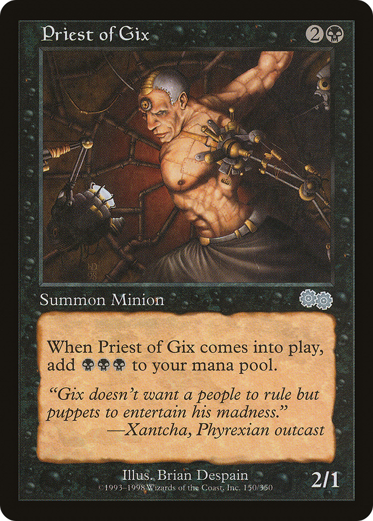 {C} Priest of Gix [Urza's Saga][USG 150]