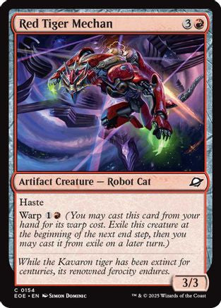 {@@ EOE C} Red Tiger Mechan [Edge of Eternities][EOE 154]