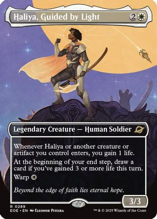 {@R} Haliya, Guided by Light (Borderless) [Edge of Eternities][EOE 289]