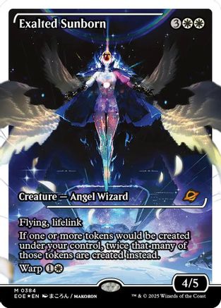 {@@ EOE R} Exalted Sunborn (Showcase) (Fracture Foil) [Edge of Eternities][EOE 358]