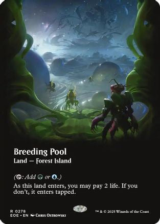 {@R} Breeding Pool (Borderless) [Edge of Eternities][EOE 278]