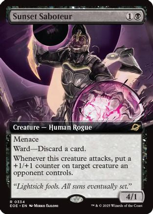 {@@ EOE R} Sunset Saboteur (Extended Art) [Edge of Eternities][EOE 334]