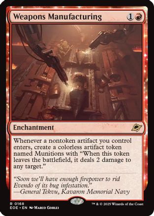 {@R} Weapons Manufacturing [Edge of Eternities][EOE 168]