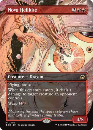 {@@ EOE R} Nova Hellkite (Borderless) [Edge of Eternities][EOE 309]