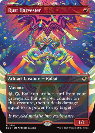 {@@ EOE R} Rust Harvester (Borderless) [Edge of Eternities][EOE 310]