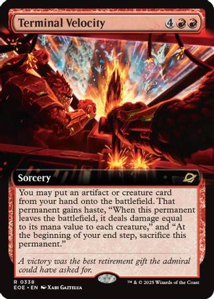 {@R} Terminal Velocity (Extended Art) [Edge of Eternities][EOE 338]