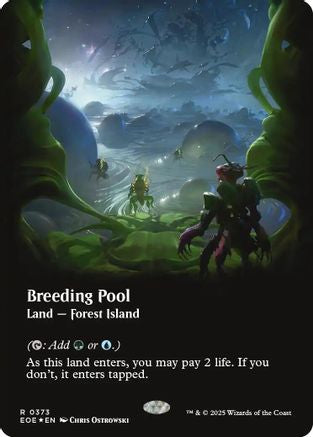 {@R} Breeding Pool (Borderless) (Galaxy Foil) [Edge of Eternities][EOE 373]