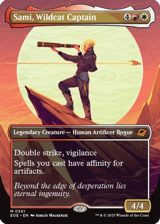 {@@ EOE R} Sami, Wildcat Captain (Borderless) [Edge of Eternities][EOE 301]